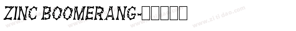 Zinc Boomerang字体转换
